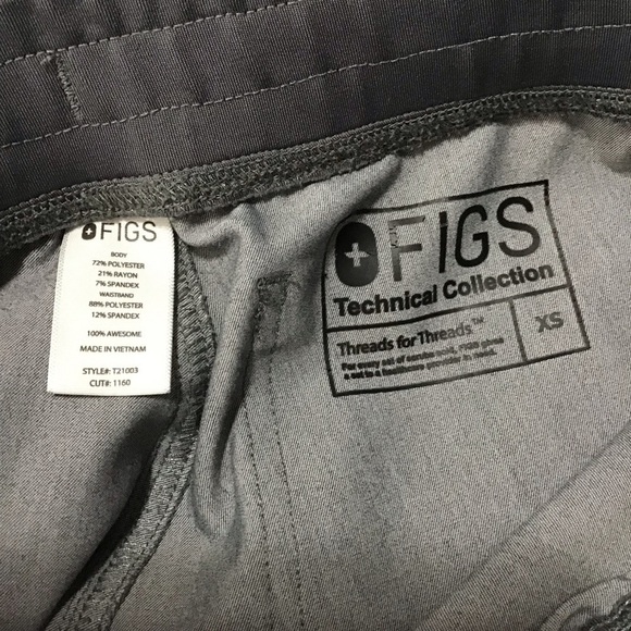 Figs Scrub Pants Livingston Basic Scrub Pants in Graphite Size XS. - Picture 10 of 11